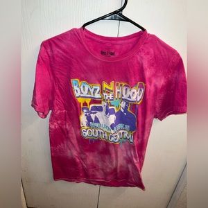 PINK BOYS N THE HOOD GRAPHIC TEE SIZE S